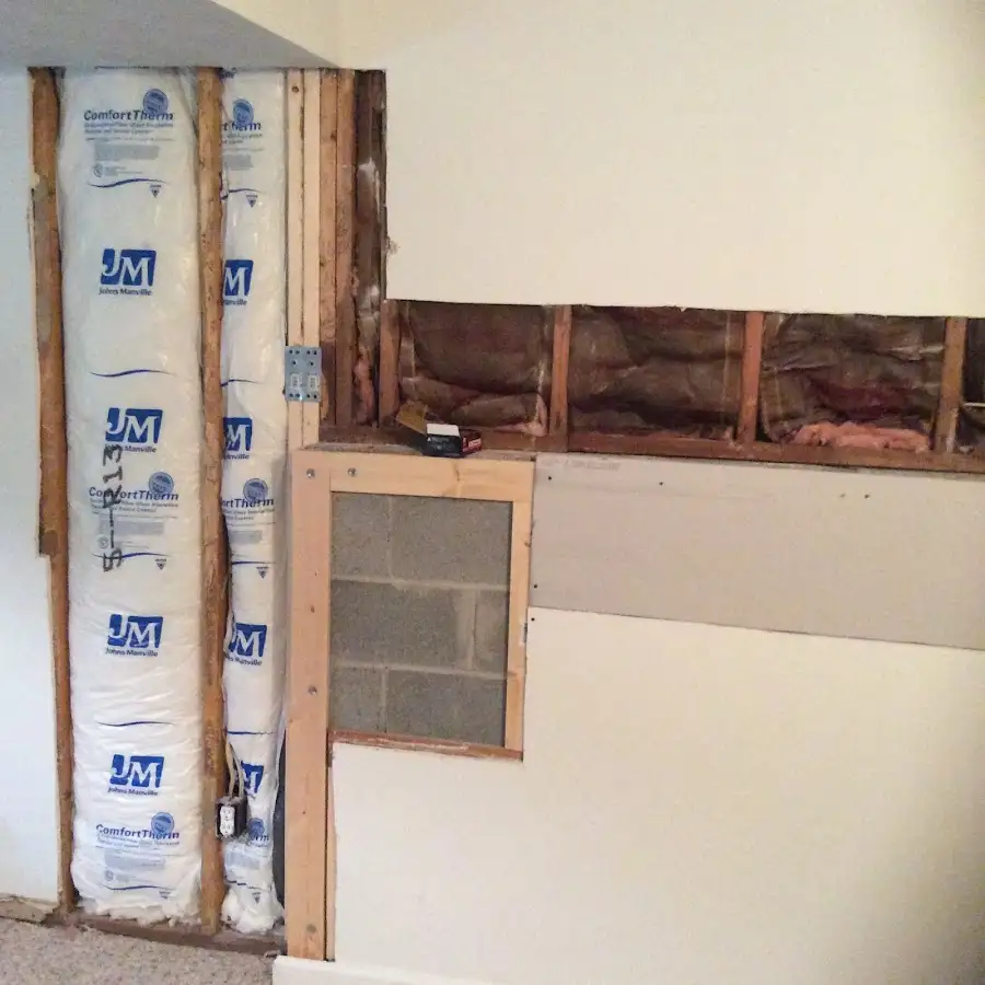 Wall insulation replacement during Contents Cleaning & Restoration in Castaic
